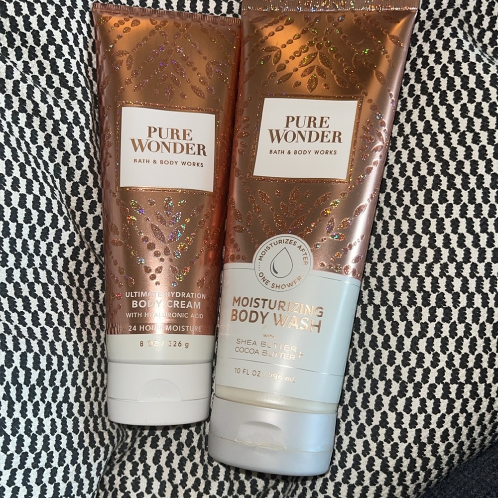 Bath & Body Works Pure Wonder Body Wash and Cream - Bronze